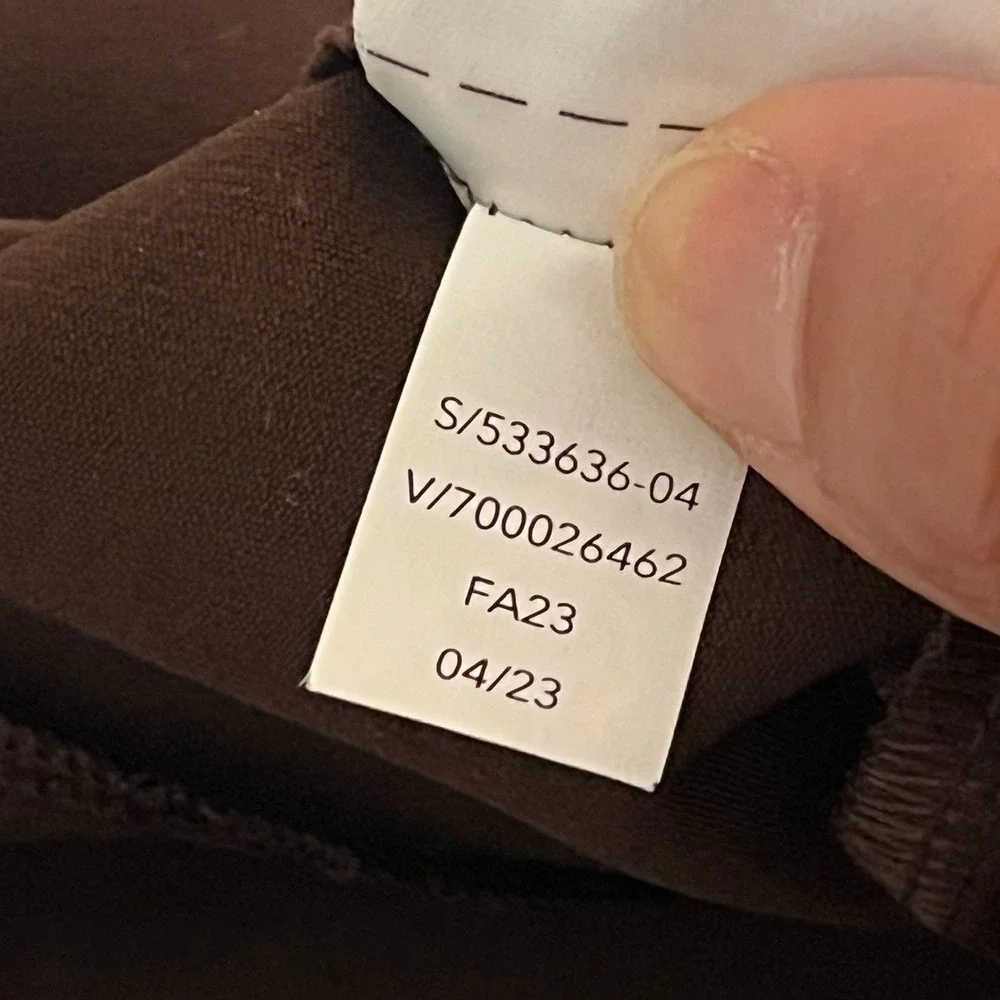 Athleta Endless High Rise Pant Woodland Brown Tapered Stretch Trouser 8 533636 - Picture 9 of 12